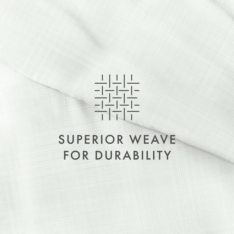 Thatch Patterned Performance Forest Twin 3-Piece Duvet Cover Set