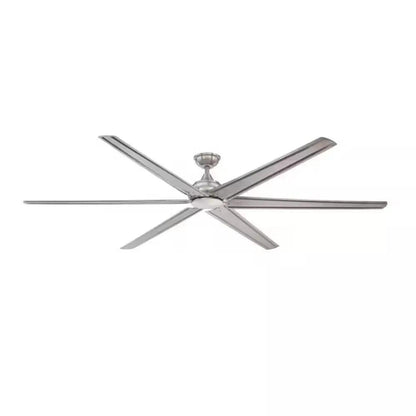 Fenceham 84 In. Brushed Nickel Ceiling Fan with Remote Control