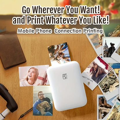 Wireless Portable Photo Printer Mini Color Printer for iOS/Android WooF WooF MeoW MeoW