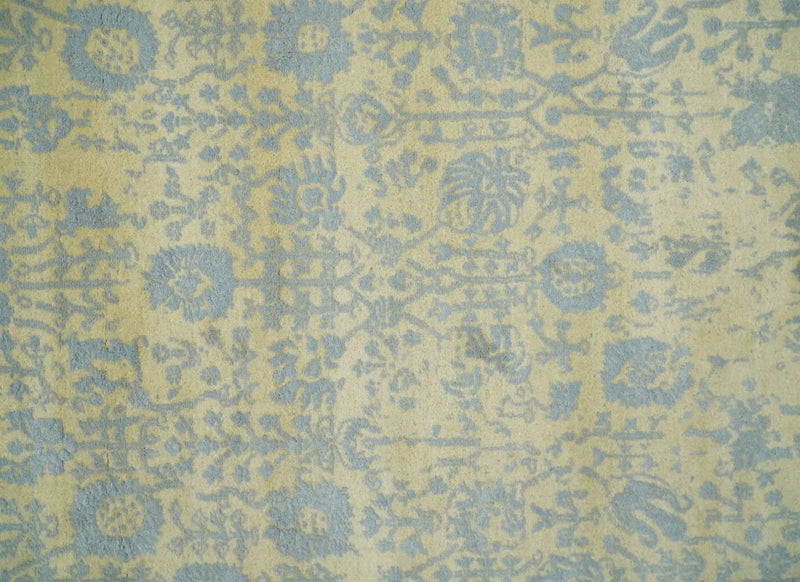 4x6 Fine Hand Knotted Gold and Silver Traditional Vintage Persian Style Antique Wool and Silk Rug | AGR11 The Rug Decor