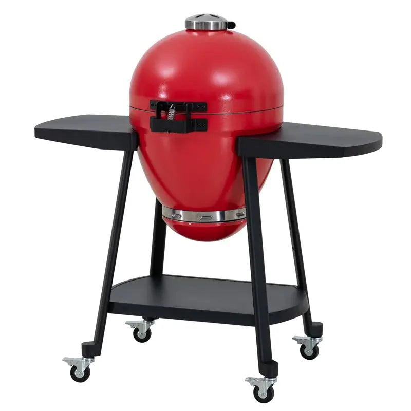 Charcoal Grill 20-Inch Kamado Grill Outdoor Egg Grill with Pizza Stone, Ultimate BBQ Grill and Smoke