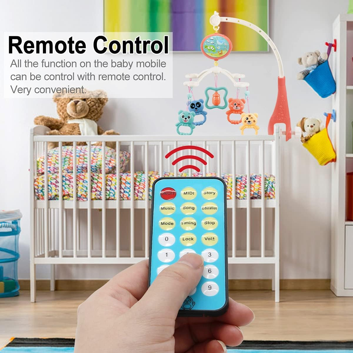 Transform Your Baby's Sleep with Our Enchanting Musical Crib Mobile! 🌟✨ Featuring a Night Light, Soothing Sounds, and a Magical Star Projector for Sweet Dreams! 🎶💤 Ideal for Newborns!