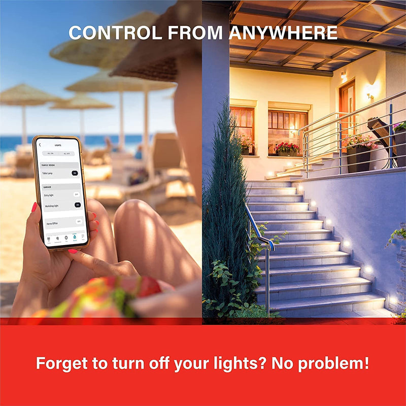 Alexa Light Bulb, E12 Smart Bulbs, Edison Bulbs Bluetooth Mesh, 40 Watt Candelabra Light Bulbs 2700K B11, Smart Bulbs That Work with Alexa, Dimmable & Group Control, No Hub Request, 4 Pack