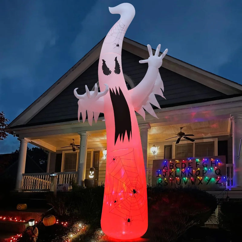 Spook Up Your Halloween with Our 11.8 FT Inflatable Ghost – Perfect for Outdoor Decor! 🎃👻✨