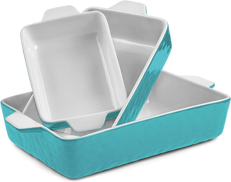 Upgrade Your Kitchen with Our 3-Piece Ceramic Baking Dish Set – Perfect for Lasagna, Cakes, and More! 🍽️✨