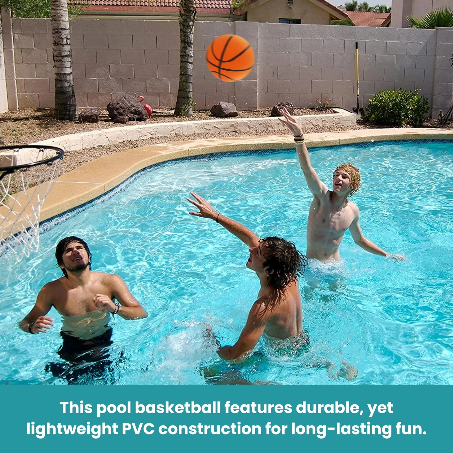 Swimming Pool Water Mini Basketballs 2 Pack | Compatible with Intex Floating Hoops Pool Basketball Game and Other Beach and Pool Games