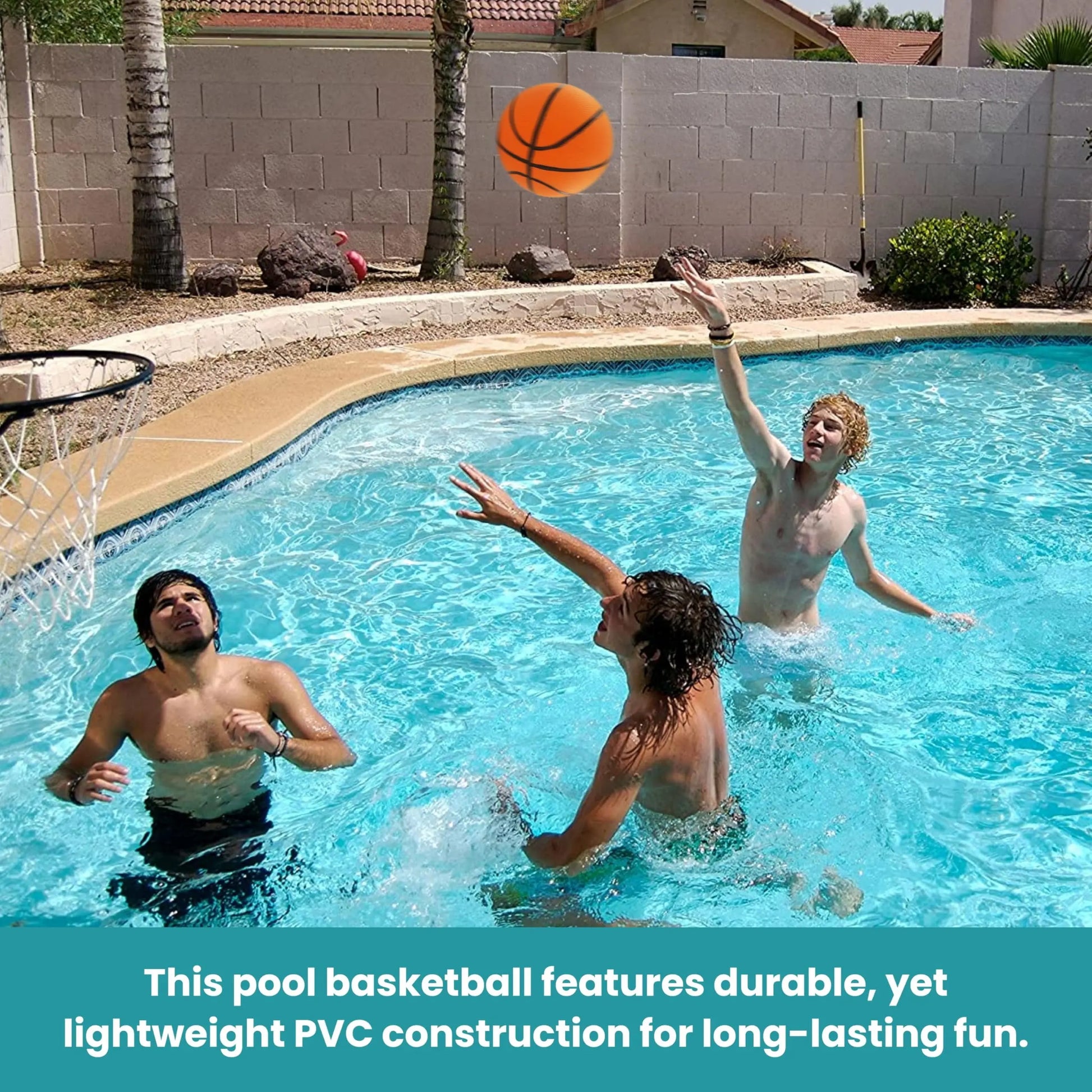 Swimming Pool Water Mini Basketballs 2 Pack | Compatible with Intex Floating Hoops Pool Basketball Game and Other Beach and Pool Games