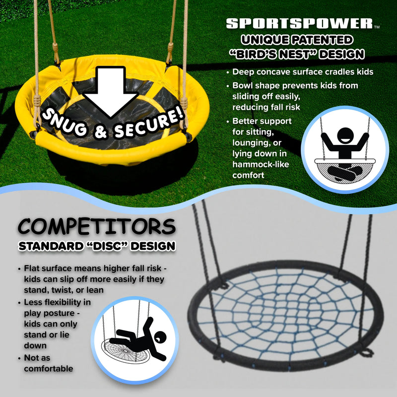Elevate Playtime! 🌟 Super Star Metal Swing Set with Saucer & Glider Swings + Lifetime Warranty on Slide! Perfect for Kids 3-8! 🛝🎉