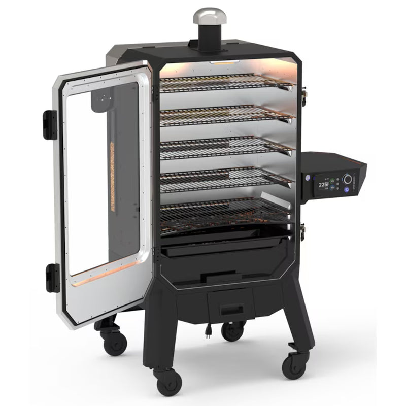 6 Series Pro Elite Stainless Steel Pellet Smoker - 1529 Sq. in. Cooking Space