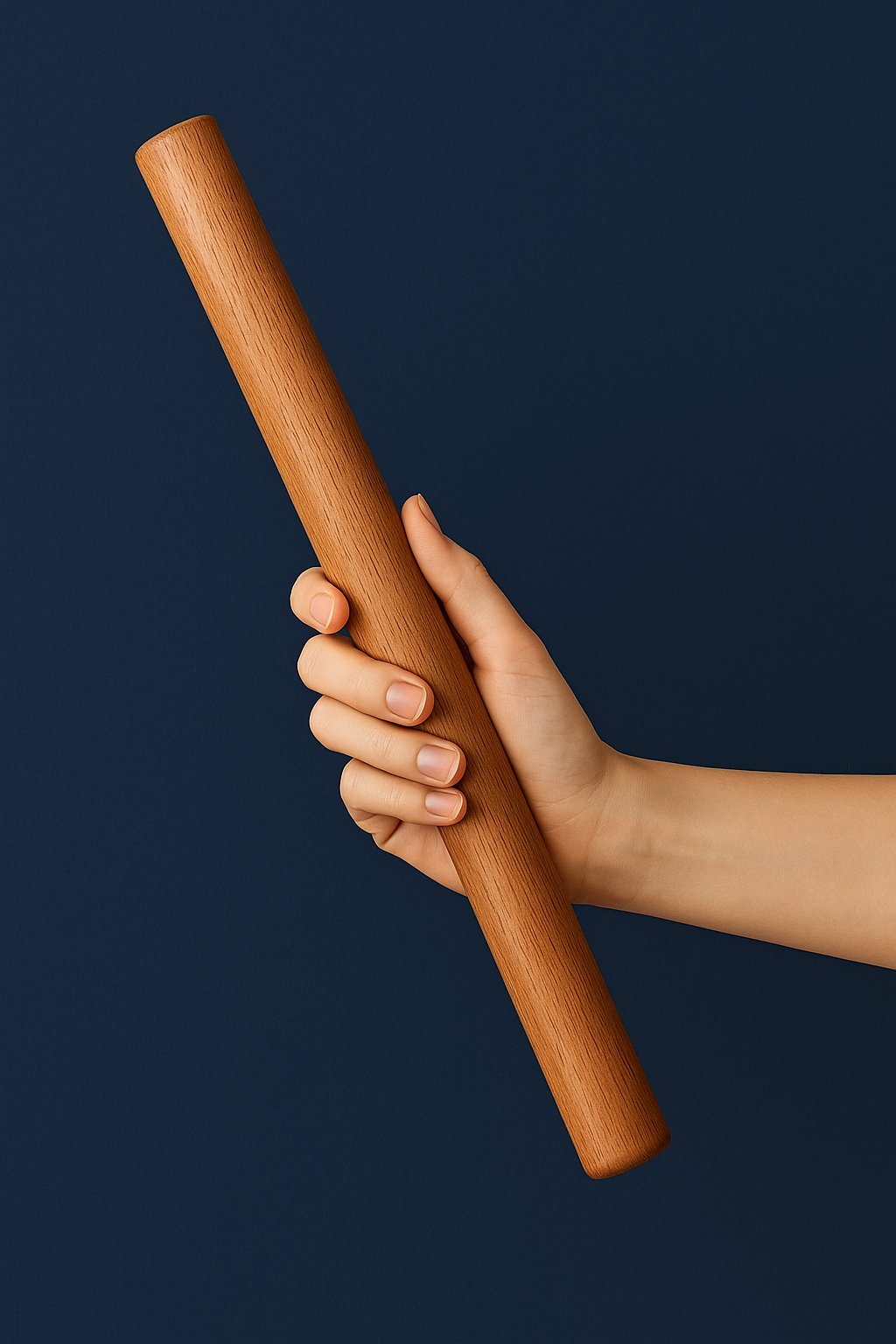 French Style Wooden Rolling Pin for Baking, Pastry & Pizza Crust