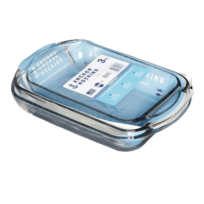 Upgrade Your Kitchen with This 3-Piece Glass Baking Dish Set! 🍰✨