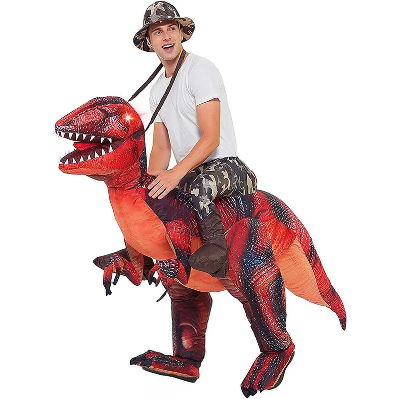 Get Ready to Roar! 🦖 63" Inflatable Dinosaur Costume for Adults - Perfect for Halloween Fun and Cosplay! 🎉 #DinoCostume #HalloweenParty