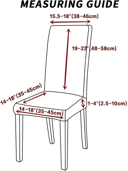 4 Pack Chair Covers for Dining Room, Stretch Chair Protector Slipcovers, Camel