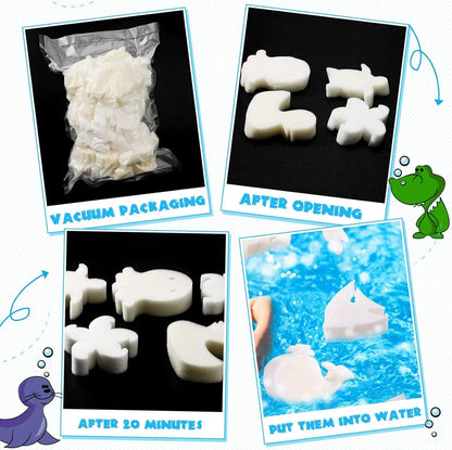 24 Pcs Oil Absorbing Sponge Hot Tub Scum Absorber Pool Floating Sponge Hot Tub Accessories Pool Accessories for Swimming Pool and Spa Cleaning Supplies(Vivid Style)