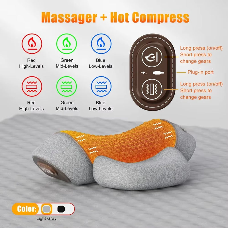 Relax and Rejuvenate with Our Electric Neck Massager! 🌟 Experience Soothing Heat and Vibration for Ultimate Neck and Shoulder Relief! 💆‍♀️💖 #SelfCare #MassageMagic