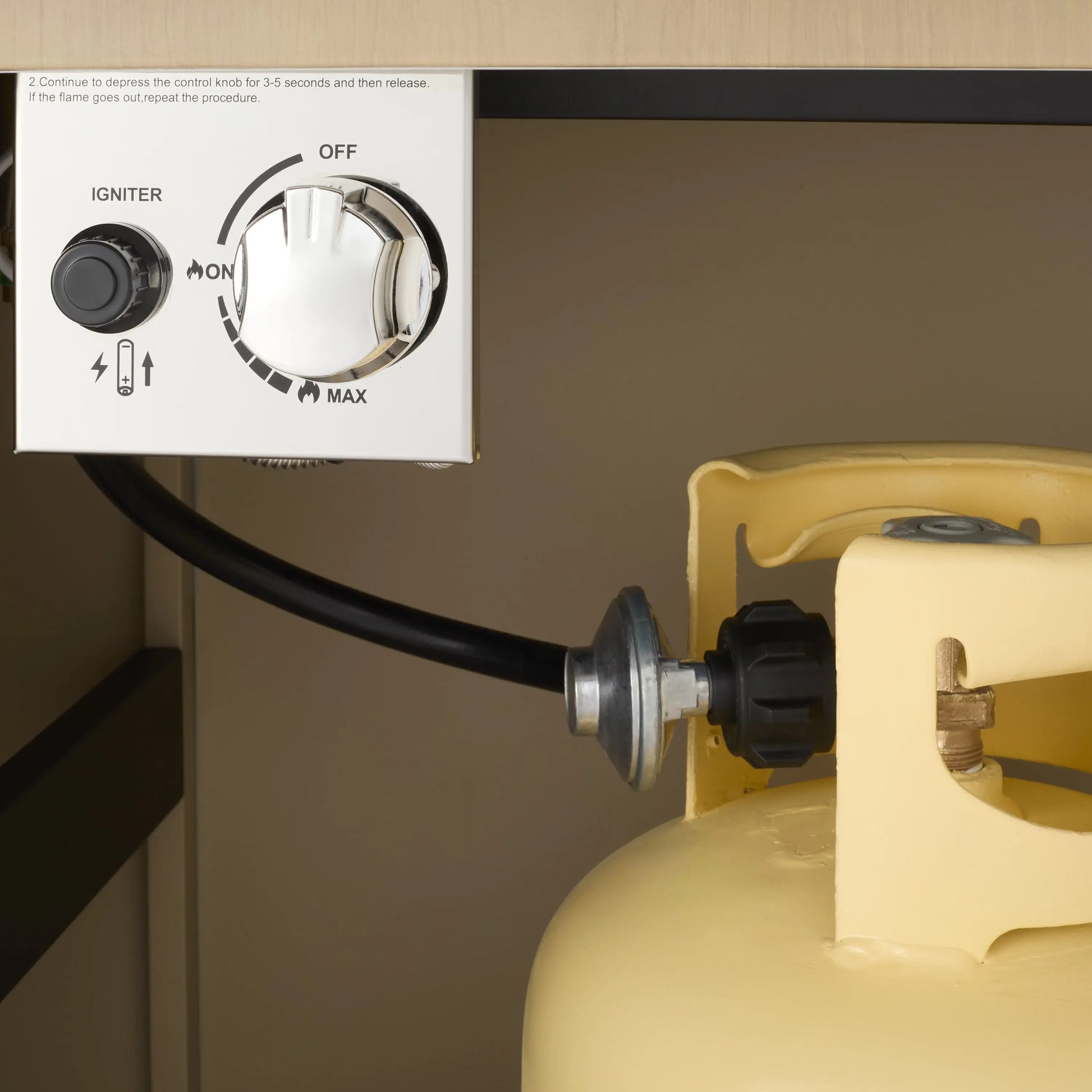 Better Home and Gardens Ventura Metal LP Firepit