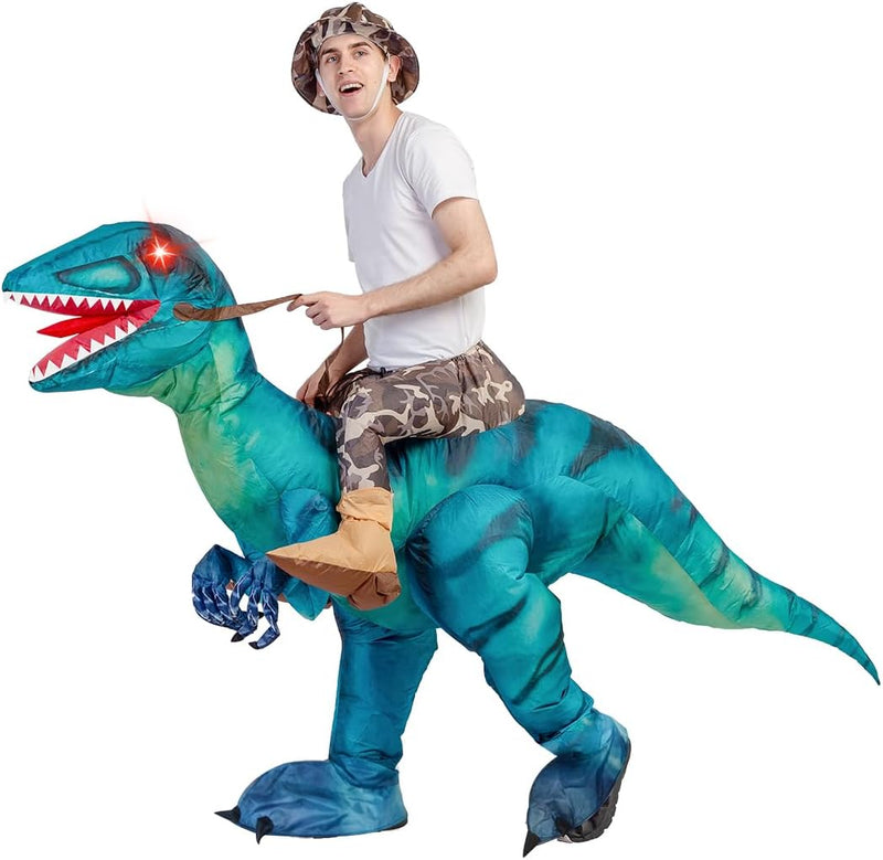 Get Ready to Roar! 🦖 Inflatable Dinosaur Costume for Epic Adult Halloween Fun! Perfect for Parties & Cosplay! 🎉👻
