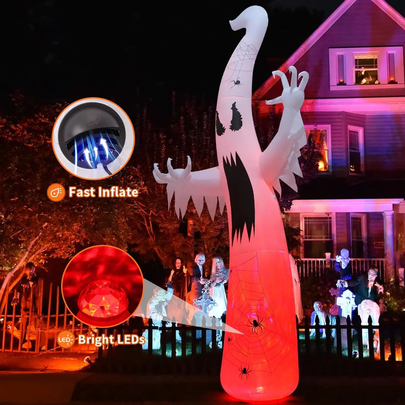 Spook Up Your Halloween with Our 11.8 FT Inflatable Ghost – Perfect for Outdoor Decor! 🎃👻✨