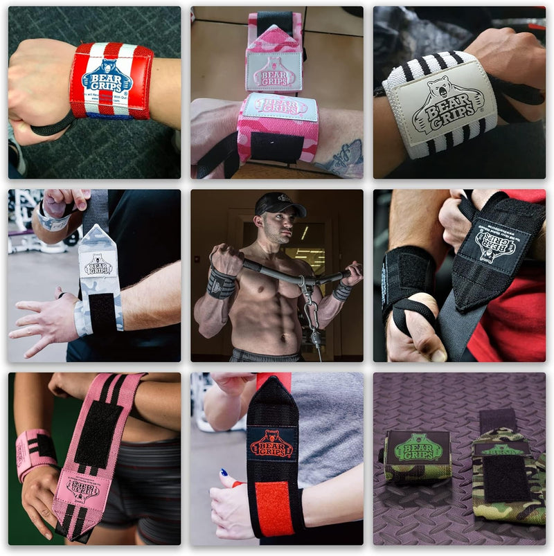 Professional Weightlifting Wrist Wraps | Extra Strength Gym Support | 12” & 18” Sizes | Unisex Design | Two Wraps per Pack