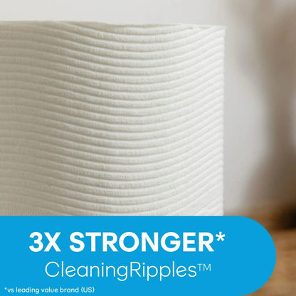 Cottonelle Ultra Clean Toilet Paper, Strong Toilet Tissue, 12 Mega Rolls