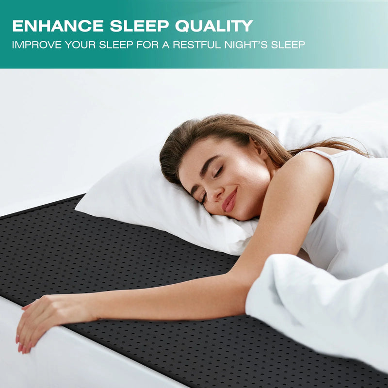 Grounding Mattress ,Universal Grounding Sleep Mat for Bed,Reconnect to the Earth EMF Recovery,Improve Energy,Sleep Assist and Helps with Anxiety with Grounding Kits