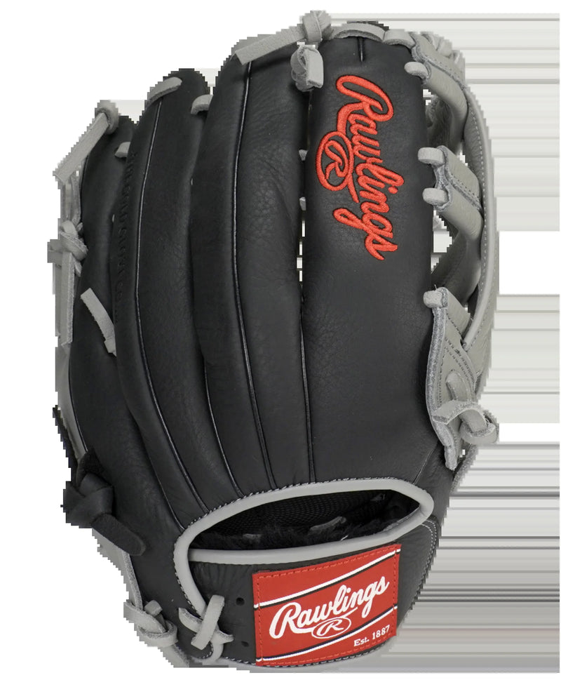 Pro Select Series 12.5 In. Baseball Gloves and Mitts, Black and Gray, Right Hand Throw