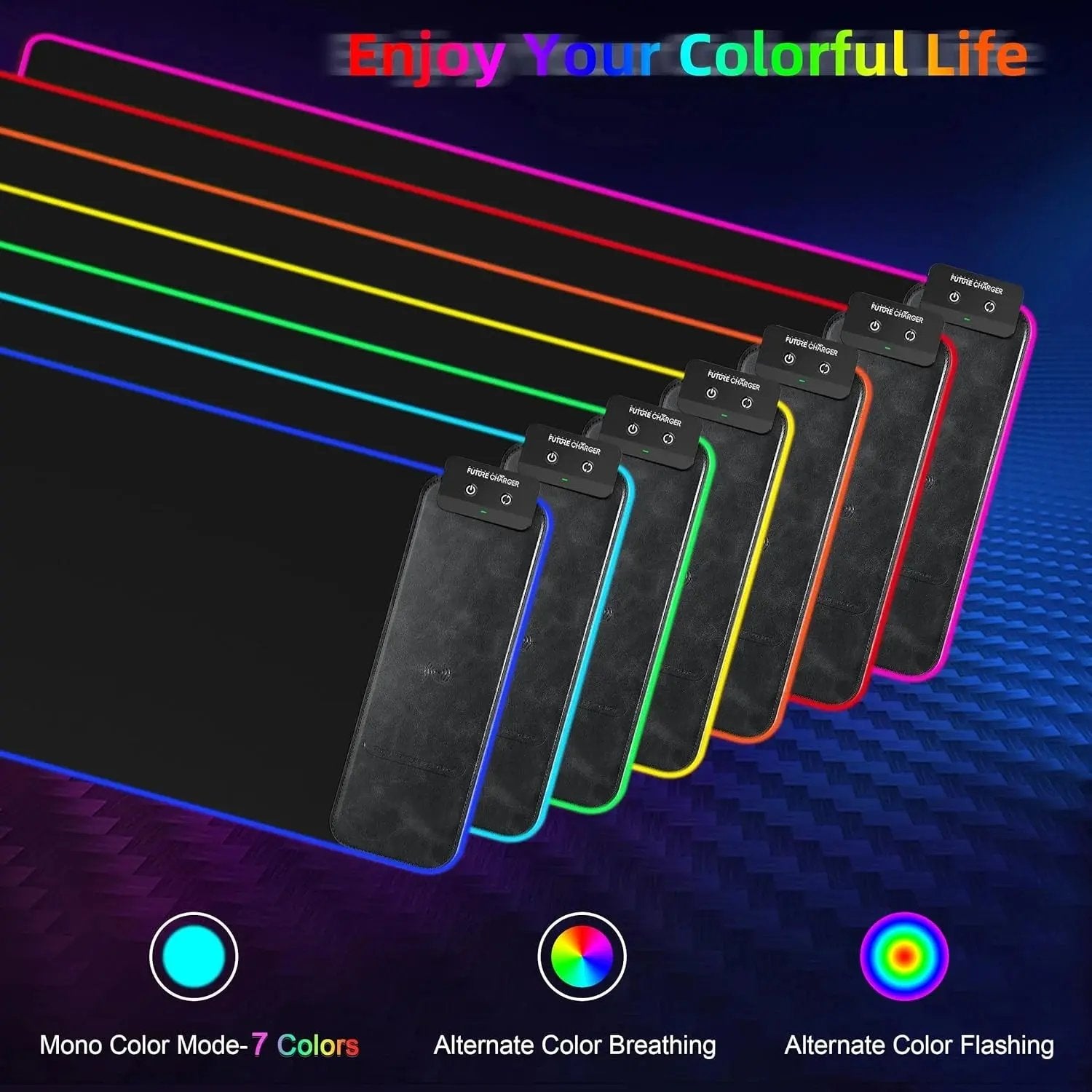 Mouse Pad of Power: The RGB Light Show that Charges Your Mouse While You Pretend to Work!