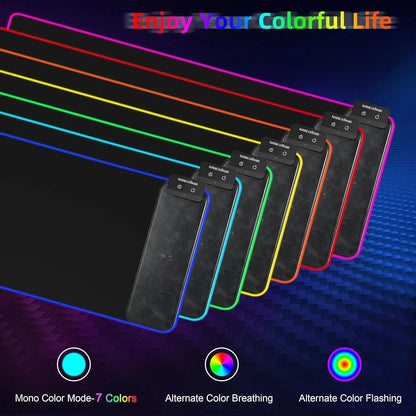 Mouse Pad of Power: The RGB Light Show that Charges Your Mouse While You Pretend to Work!