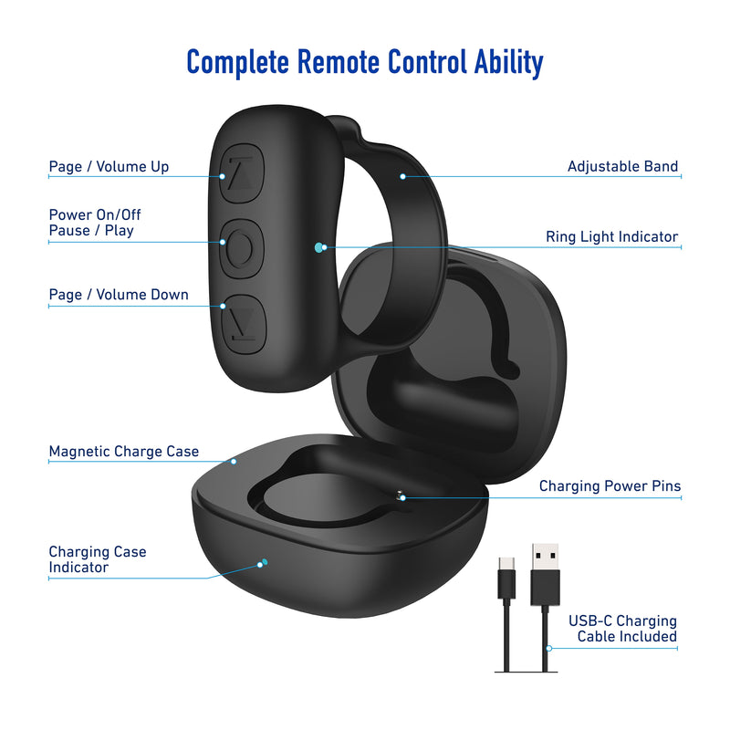 Smart Remote Ring: The Ultimate Bluetooth Controller for Effortless TikTok Experience