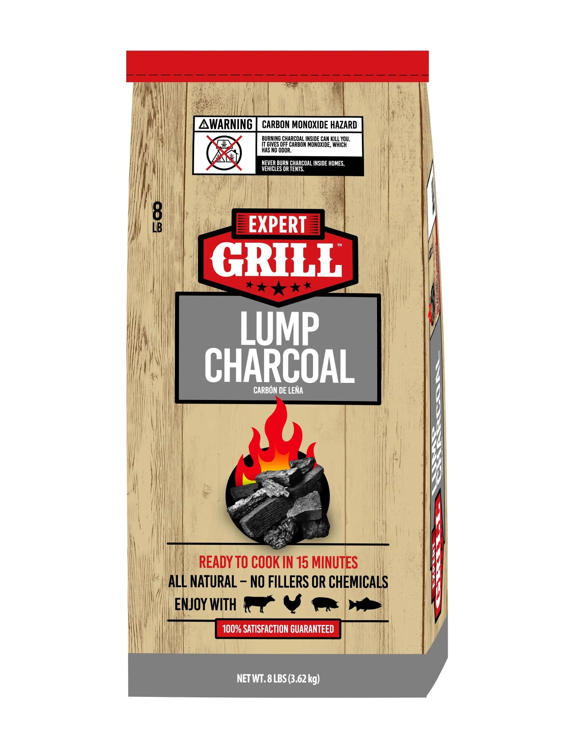 Get Your Grill Game On with Our 8 Lbs All-Natural Lump Charcoal! 🔥🌿