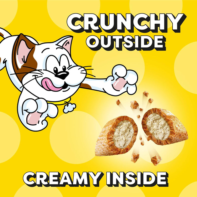 Paw-some Pouch of Purr-fectly Crunchy & Soft Chicken Nibbles for Feline Foodies, 2.5 Oz. of Happiness (Pack of 12)