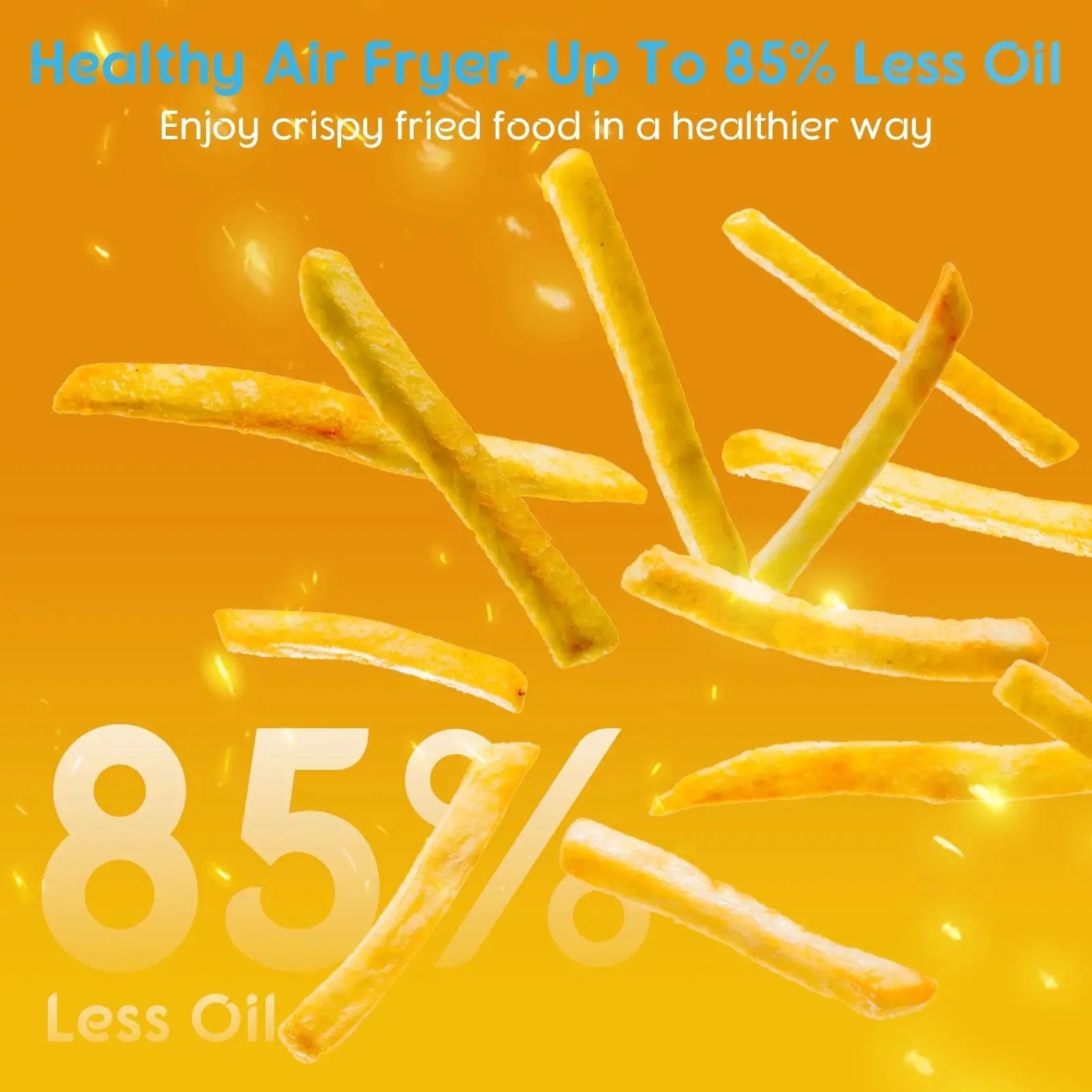 26QT 10-in-1 Stainless Steel Air Fryer Oven with Rotisserie - 1800W Convection Toaster Oven Combo, Easy to Clean Mini Toaster Oven