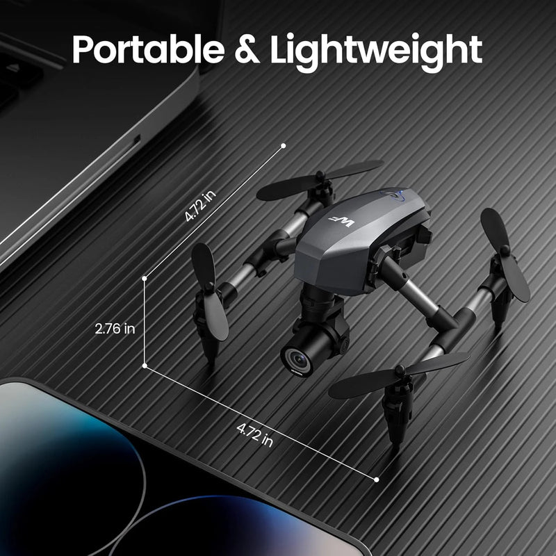 Capture the skies with the WF10 Mini Drone! 🎥✨ Perfect for kids, it comes with a 1080P camera and 3 batteries for endless fun! 🚁🖤 #DroneAdventures #KidsFun