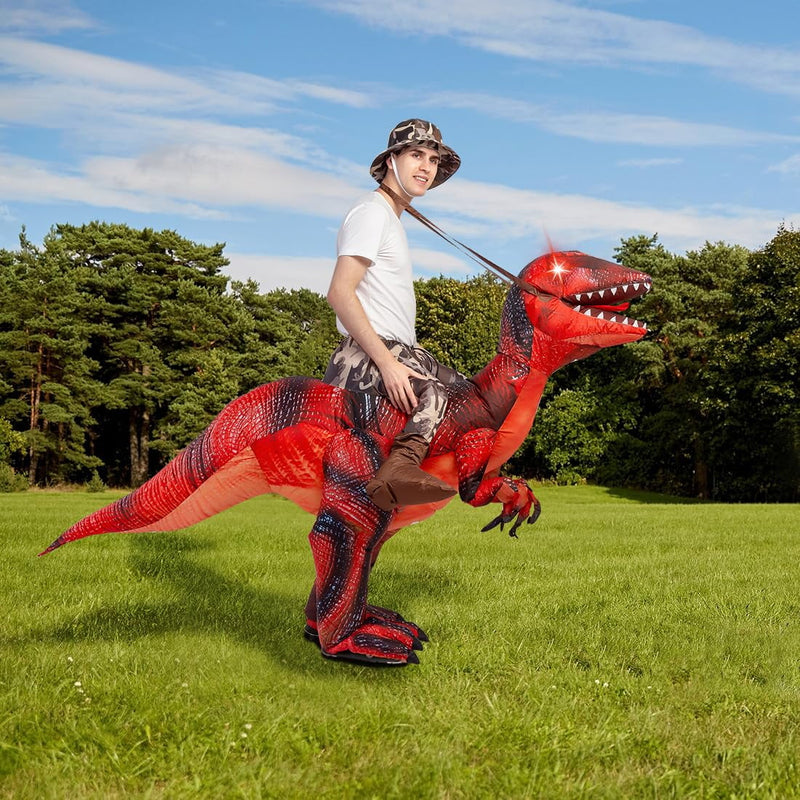 Get Ready to Roar! 🦖 63" Inflatable Dinosaur Costume for Adults - Perfect for Halloween Fun and Cosplay! 🎉 #DinoCostume #HalloweenParty