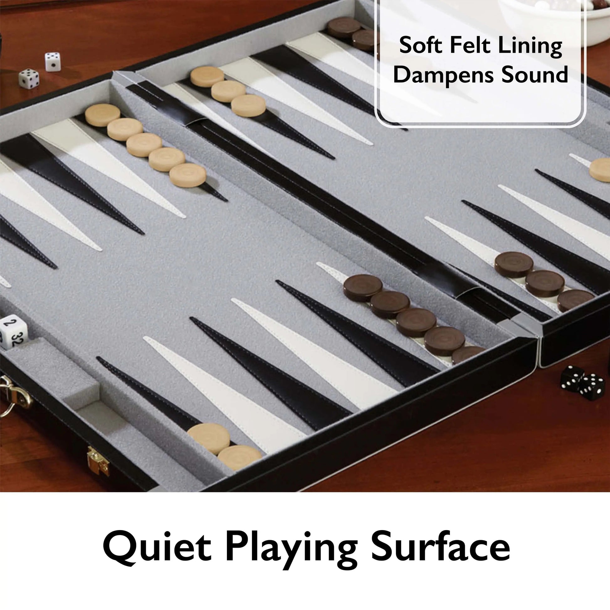 15" Pennsylvania Avenue Backgammon Game Set