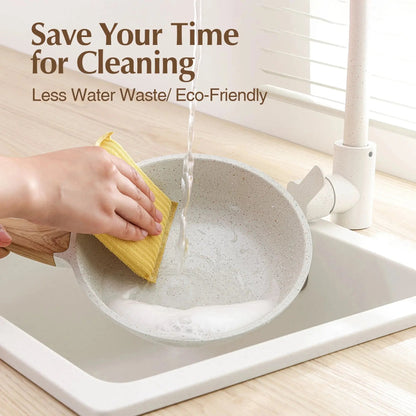 Upgrade Your Kitchen Game with Our 17-Piece Ceramic Nonstick Cookware Set! 🍳✨ Perfect for Healthier Cooking! #KitchenEssentials #HealthyCooking