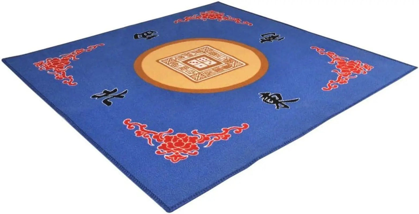 Universal Mahjong/Paigow/Card/Game Table Cover 31.5" X 31.5" (80Cm X 80Cm) (Blue)