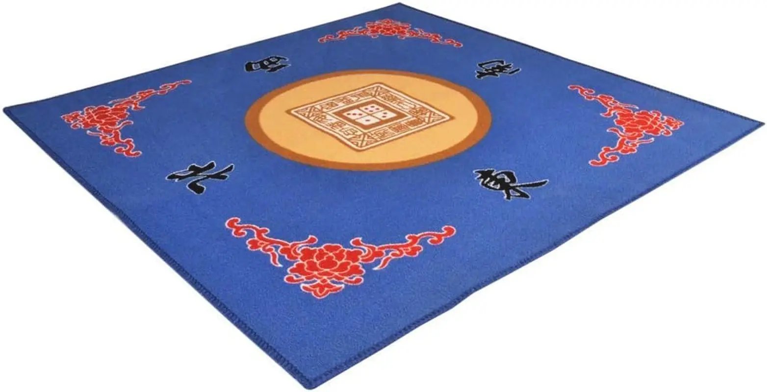 Universal Mahjong/Paigow/Card/Game Table Cover 31.5" X 31.5" (80Cm X 80Cm) (Blue)