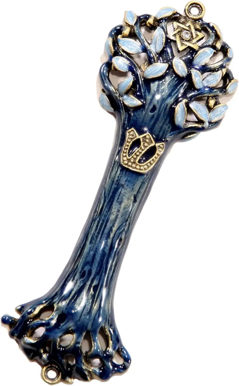 Elevate Your Space with Our Tree of Life Mezuzah Case – Perfect for Jewish Homes! 🌟💙 #BlessThisHouse #HomeDecor #JewishTradition