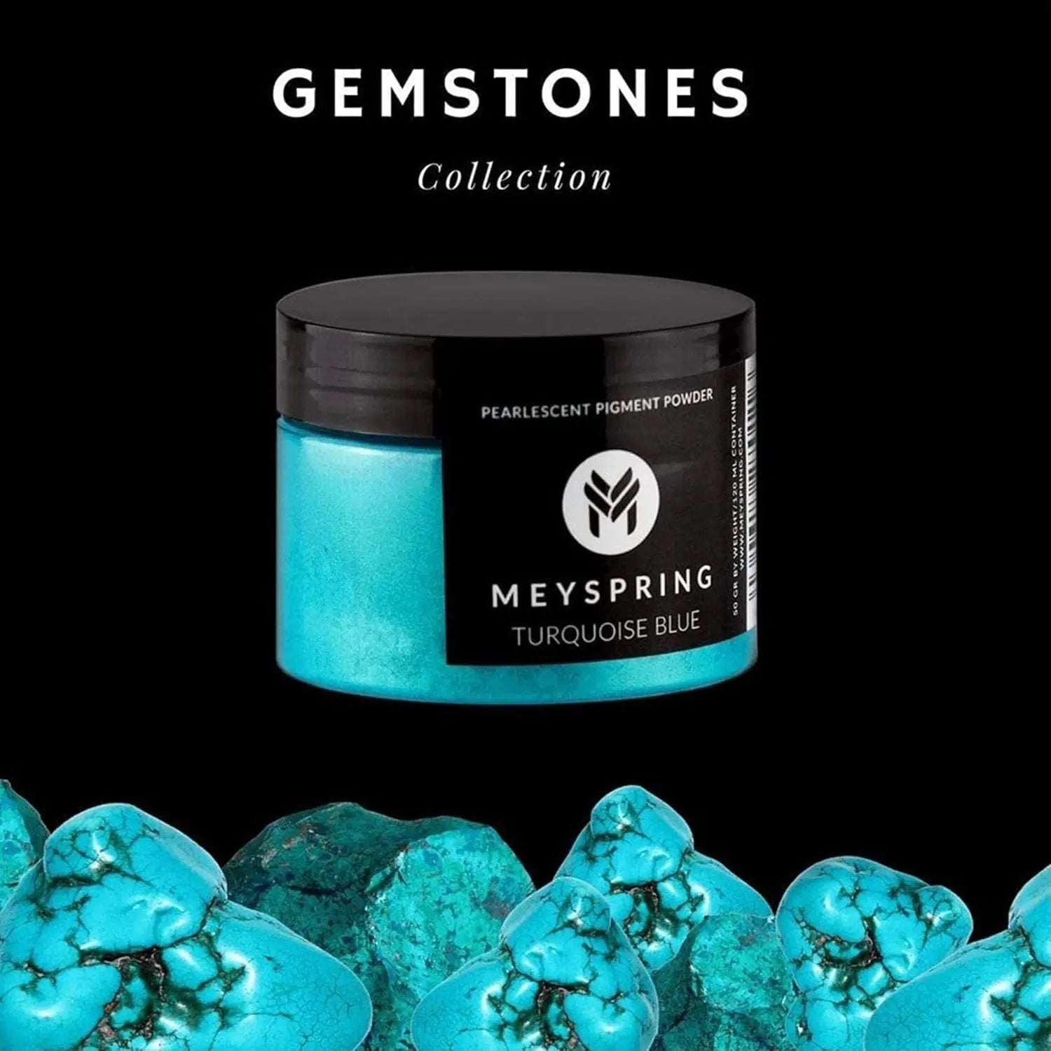 Transform Your Creations with Stunning Turquoise Blue Mica Powder! 🌊✨ Perfect for Resin Art, River Tables, and More! #Crafting #EpoxyResin #MicaPowder