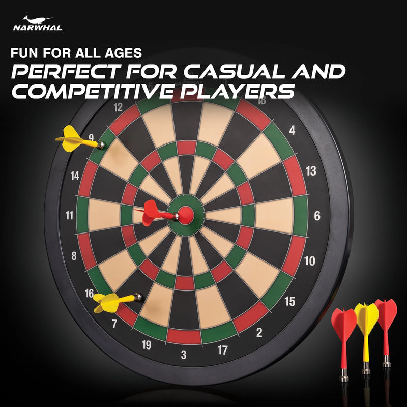 Experience Fun and Safety with the 15.5-Inch Easy Hang Magnetic Dartboard – Includes Six Magnetic Darts for Family-Friendly Play!