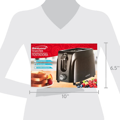 Cool Touch 2-Slice Toaster, Black