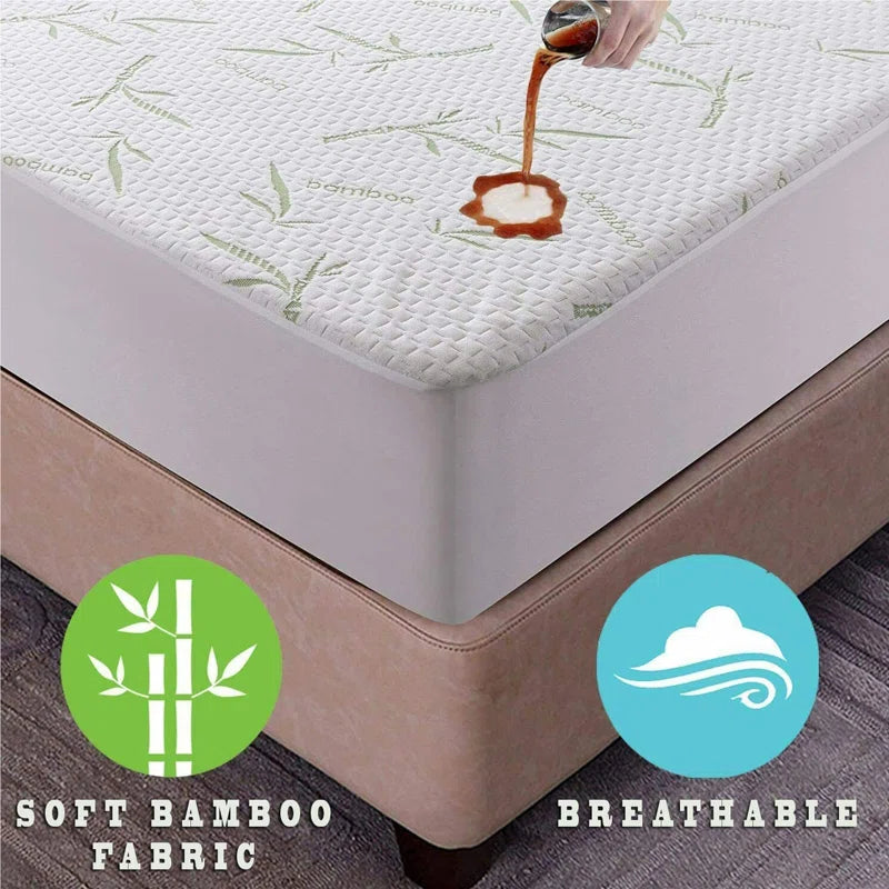 Keep your mattress safe and sound with our hypoallergenic, waterproof fitted protector! 🛏️💧 #SleepBetter #MattressProtection