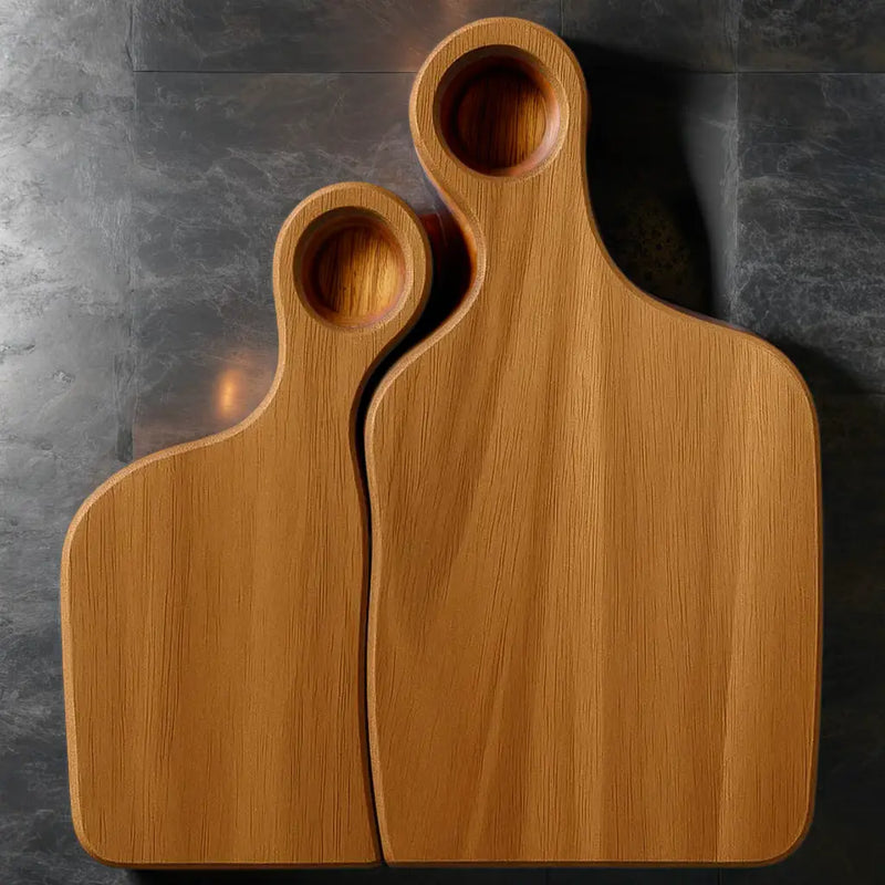 Romeo & Juliet Black Walnut Cutting Board Set - Perfect for Weddings, Anniversaries and Gifts Our3Design