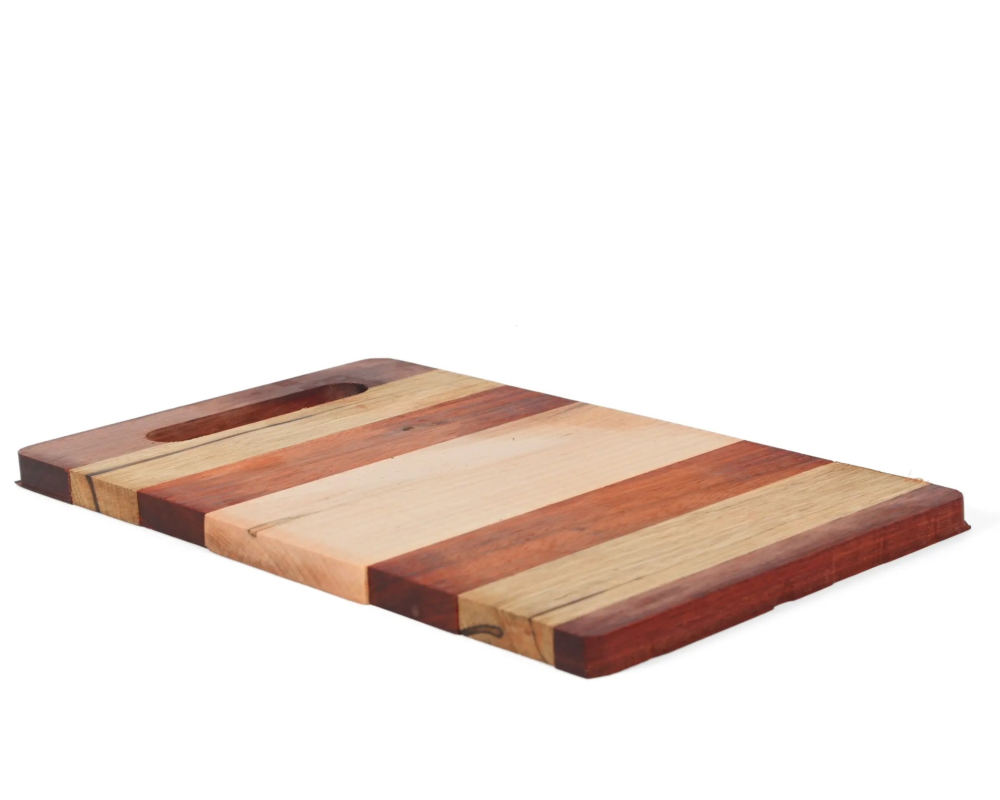 Handmade 12x9 Cutting Board – Oak, Cherry & Walnut Wood Kitchen Board for Chopping, Serving & Gifting - Our3Designs