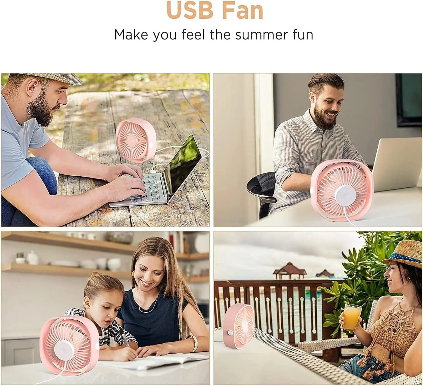 Stay Cool Anywhere with Our USB Small Desk Fan! 🌬️✨ 360° Rotatable, 3 Speed Settings - Perfect for Your Desk, Dorm, or Travel! 🚀🛌 #CoolComfort #PortableFan