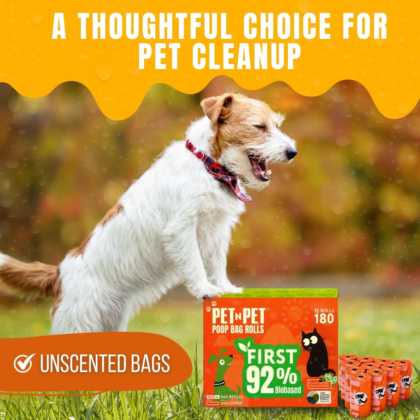 92% Biobased Poop Bags Pet N Pet ®