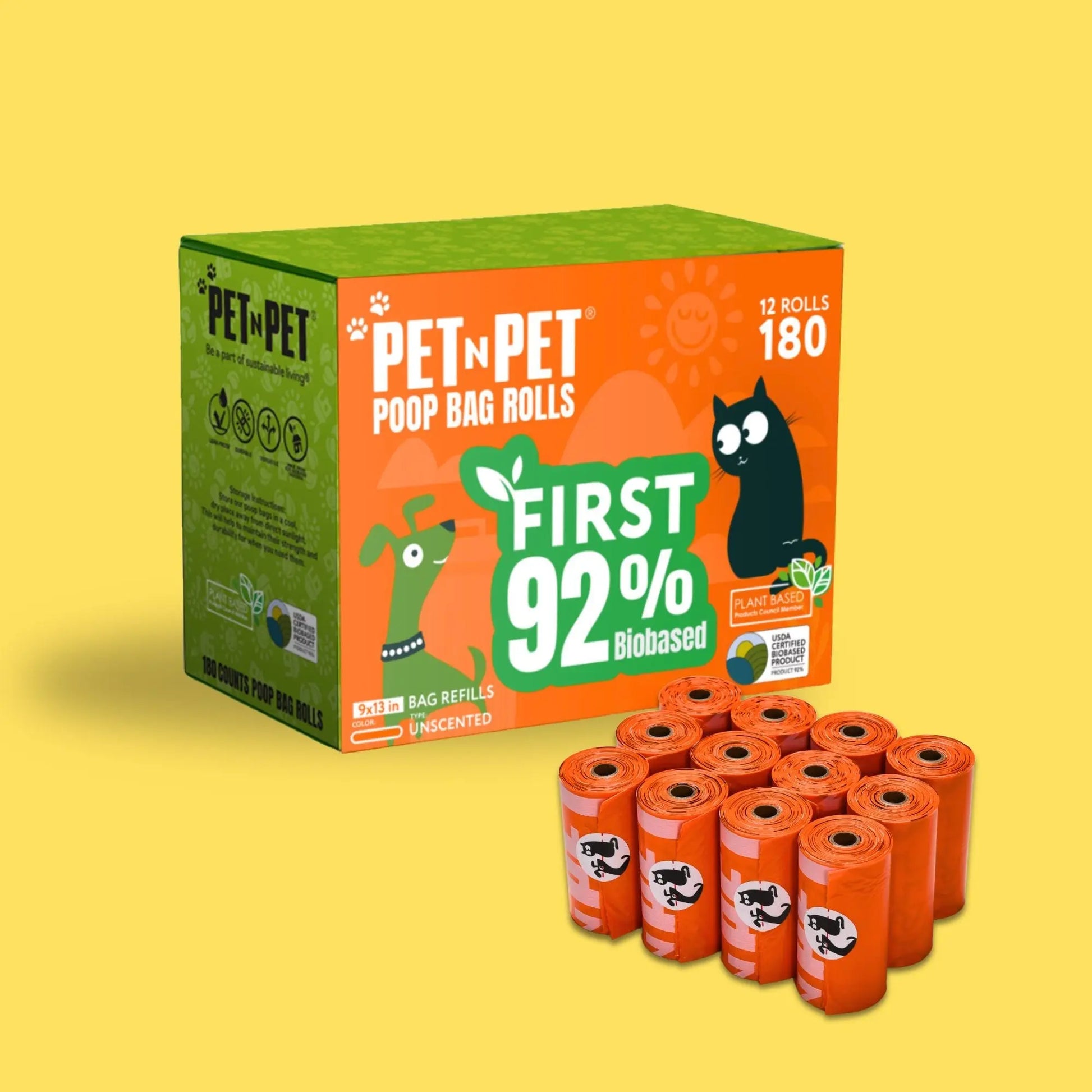 92% Biobased Poop Bags Pet N Pet ®