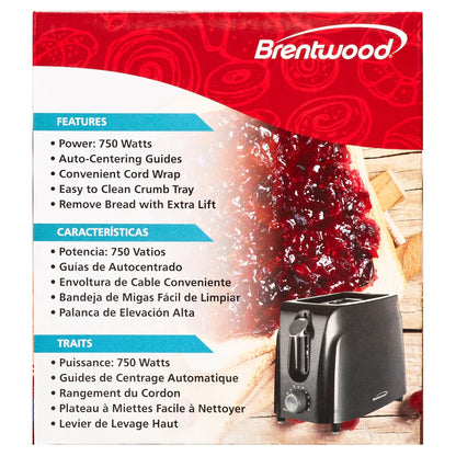 Cool Touch 2-Slice Toaster, Black