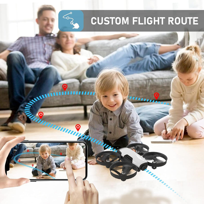 U61S Mini Drones with Camera for Kids and Adults 720P HD 2.4Ghz Rc Quadcopter Wifi Fpv Drone with Altitude Hold,2 Batteries White